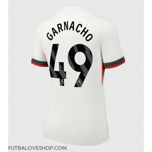 Dres Chelsea Alejandro Garnacho #49 Preč pre Ženy 2025-26 Krátky Rukáv